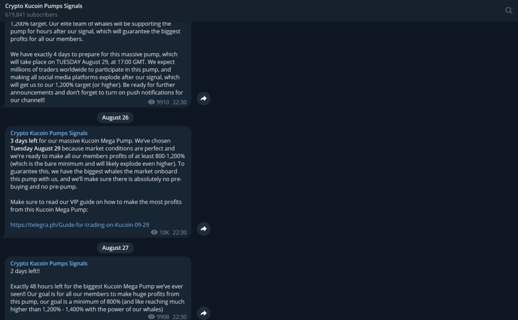Crypto KuCoin Pump Signals