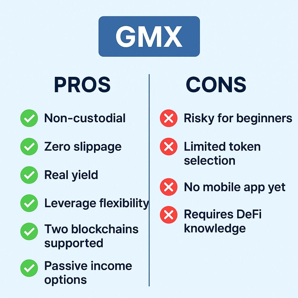 GMX Pros and Cons