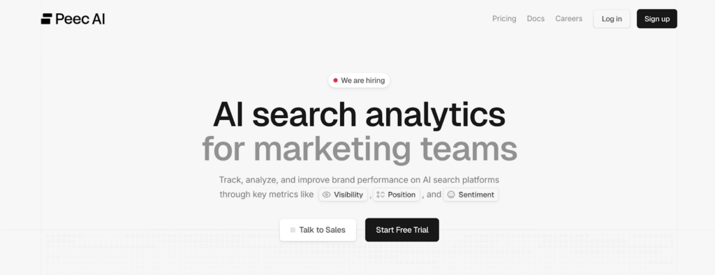 Screenshot of Top 10 AI Search Analytics Tools for Marketing Teams - Try NOW!