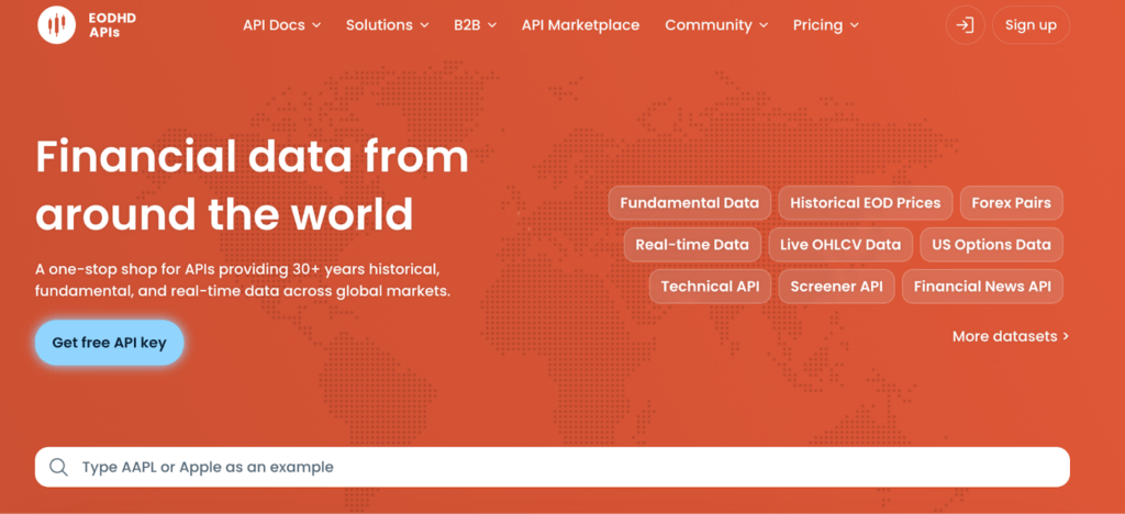 Screenshot of 10 Best Free Stock Market Data APIs - Try NOW!
