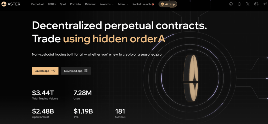 Screenshot of Hyperliquid vs Avantis vs Pacifica vs Aden vs AsterDEX - Check NOW!