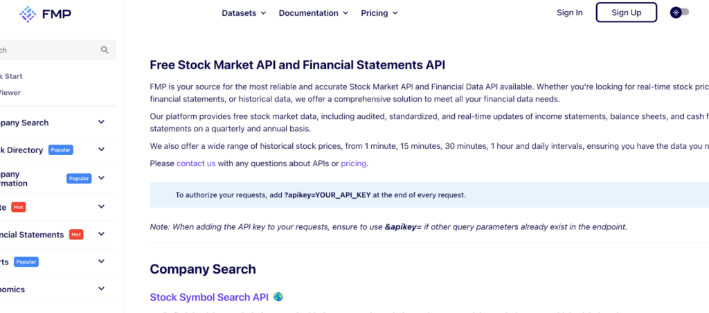 Screenshot of 10 Best Free Stock Market Data APIs - Try NOW!